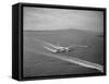 Howard Hughes' Spruce Goose Taxiing across Water-null-Framed Stretched Canvas