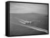 Howard Hughes' Spruce Goose Taxiing across Water-null-Framed Stretched Canvas