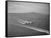 Howard Hughes' Spruce Goose Taxiing across Water-null-Framed Stretched Canvas