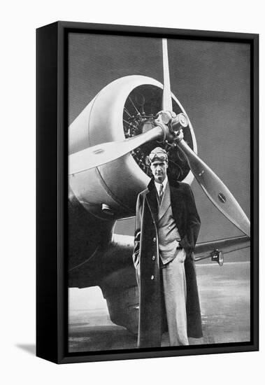 Howard Hughes, US Aviation Pioneer-Science, Industry and Business Library-Framed Stretched Canvas