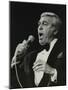 Howard Keel Singing at the Forum Theatre, Hatfield, Hertfordshire, 14 May 1983-Denis Williams-Mounted Photographic Print