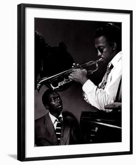 Howard McGhee and Miles Davis-William P^ Gottlieb-Framed Art Print