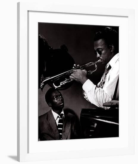 Howard McGhee and Miles Davis-William P^ Gottlieb-Framed Art Print