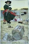 Sir Percival Rideth Black Horse, Illustration 'The Story of Grail and the Passing of Arthur',-Howard Pyle-Giclee Print