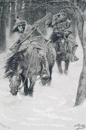Travelling in Frontier Days, Illustration from 'The City of Cleveland' by Edmund Kirke