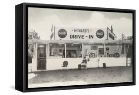 Howard's Drive-In, Roadside Retro-null-Framed Stretched Canvas