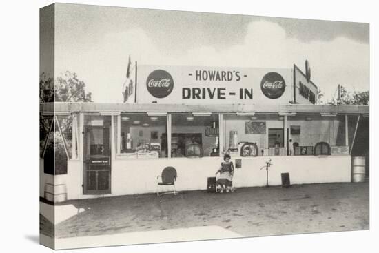 Howard's Drive-In, Roadside Retro-null-Stretched Canvas