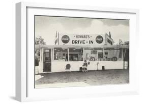 Howard's Drive-In, Roadside Retro-null-Framed Art Print