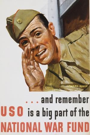And Remember Uso Is a Big Part of the National War Fund Poster