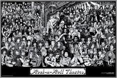 Rock & Roll Theatre-Howard Teman-Mounted Poster