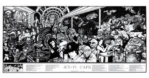 Sci-Fi Cafe-Howard Teman-Poster