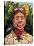 Howdy Frida Doody with Thorns-James W. Johnson-Stretched Canvas