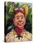 Howdy Frida Doody with Thorns-James W. Johnson-Stretched Canvas