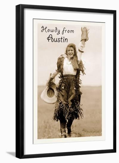 Howdy from Austin, Texas-null-Framed Art Print