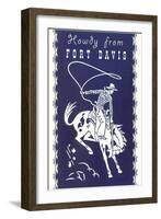 Howdy from Fort Davis, Texas-null-Framed Art Print