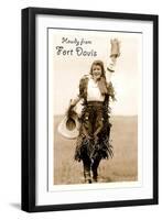 Howdy from Fort Davis, Texas-null-Framed Art Print