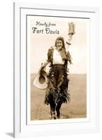Howdy from Fort Davis, Texas-null-Framed Art Print