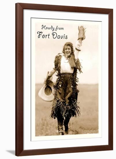 Howdy from Fort Davis, Texas-null-Framed Art Print