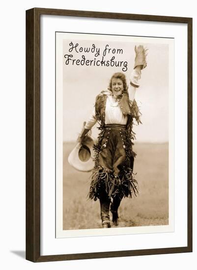 Howdy from Fredricksburg, Texas-null-Framed Art Print