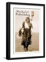 Howdy from Fredricksburg, Texas-null-Framed Art Print