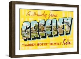 Howdy from Greeley, Colorado-null-Framed Art Print