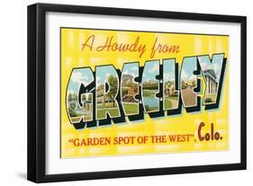 Howdy from Greeley, Colorado-null-Framed Art Print