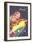 Howdy from Kids in Outer Space-Found Image Press-Framed Giclee Print