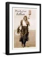 Howdy from Lubbock-null-Framed Art Print