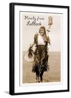 Howdy from Lubbock-null-Framed Art Print