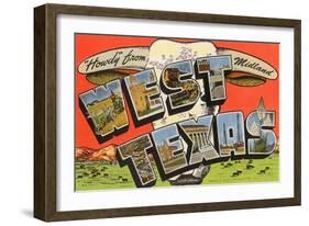 Howdy from Midland, West Texas-null-Framed Art Print