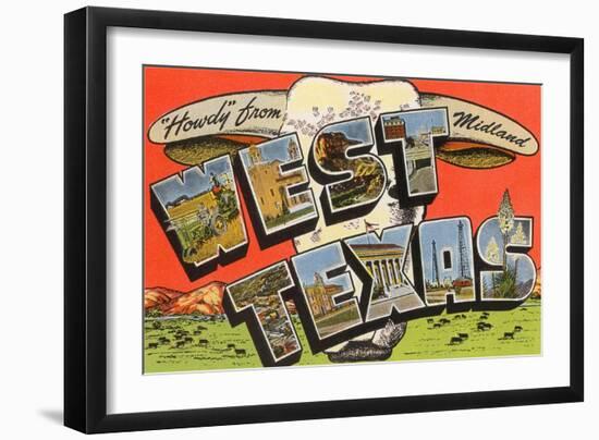 Howdy from Midland, West Texas-null-Framed Art Print