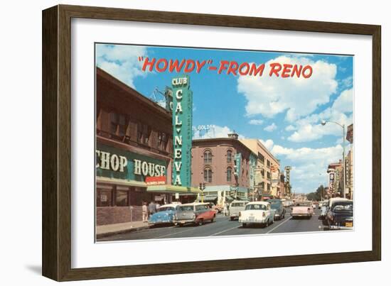 Howdy from Reno, Nevada-null-Framed Art Print