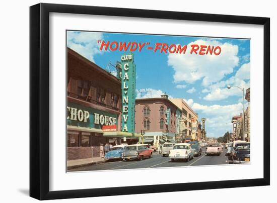 Howdy from Reno, Nevada-null-Framed Art Print