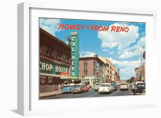 Howdy from Reno, Nevada-null-Framed Art Print