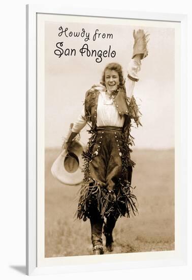 Howdy from San Angelo, Texas-null-Framed Art Print