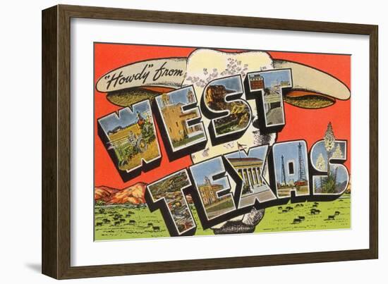 Howdy from West Texas-null-Framed Art Print