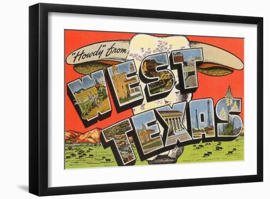 Howdy from West Texas-null-Framed Art Print