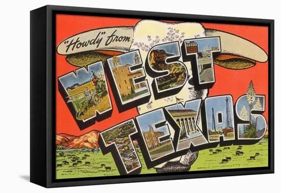 Howdy from West Texas-null-Framed Stretched Canvas