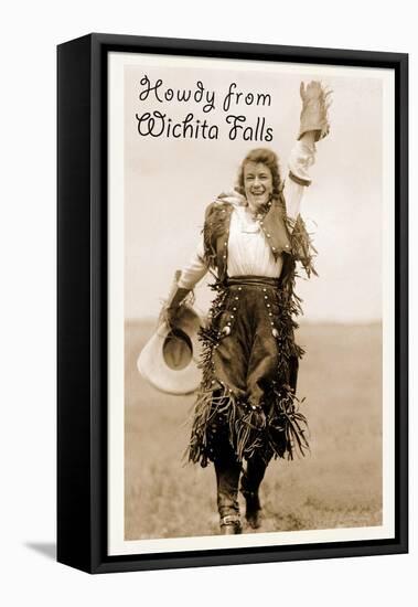 Howdy from Wichita Falls, Texas-null-Framed Stretched Canvas