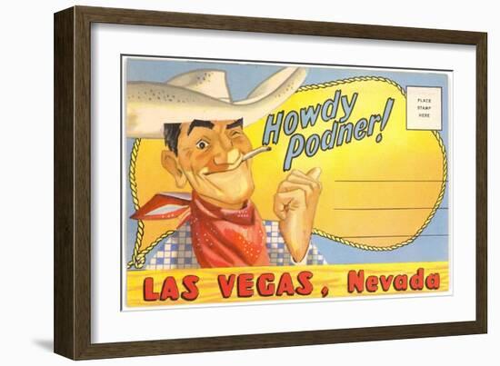 Howdy Podner, Las Vegas, Nevada-null-Framed Art Print