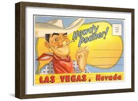 Howdy Podner, Las Vegas, Nevada-null-Framed Art Print