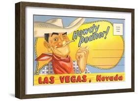 Howdy Podner, Las Vegas, Nevada-null-Framed Art Print