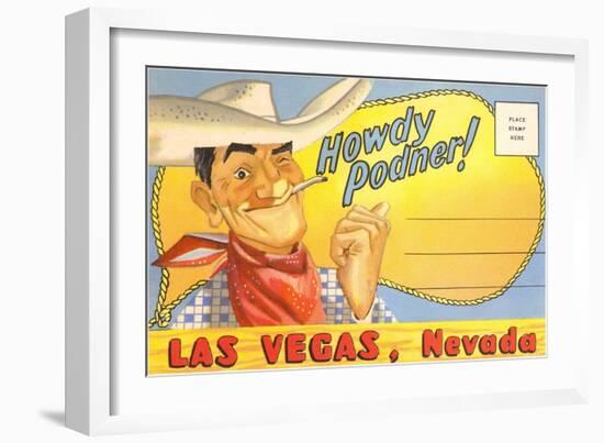 Howdy Podner, Las Vegas, Nevada-null-Framed Art Print