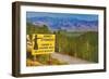 Howdy Stranger, Sign for Jackson Hole, Wyoming-null-Framed Art Print