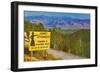 Howdy Stranger, Sign for Jackson Hole, Wyoming-null-Framed Art Print