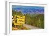 Howdy Stranger, Sign for Jackson Hole, Wyoming-null-Framed Art Print