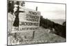 Howdy Stranger, Sign into Jackson Hole, Wyoming-null-Mounted Art Print