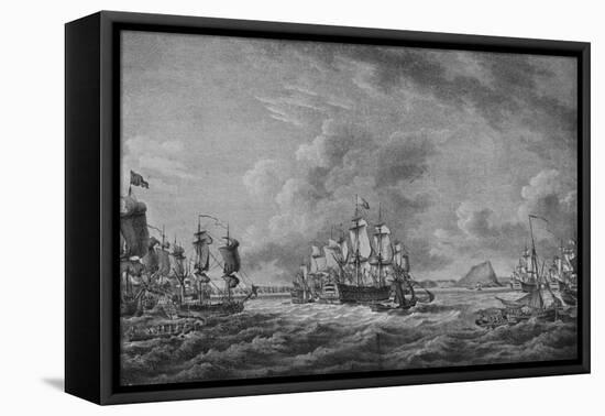 'Howe at Gibraltar', c1785-Richard Paton-Framed Stretched Canvas