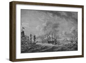 'Howe at Gibraltar', c1785-Richard Paton-Framed Giclee Print