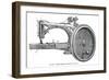 Howe's Sewing Machine, 1866-null-Framed Giclee Print